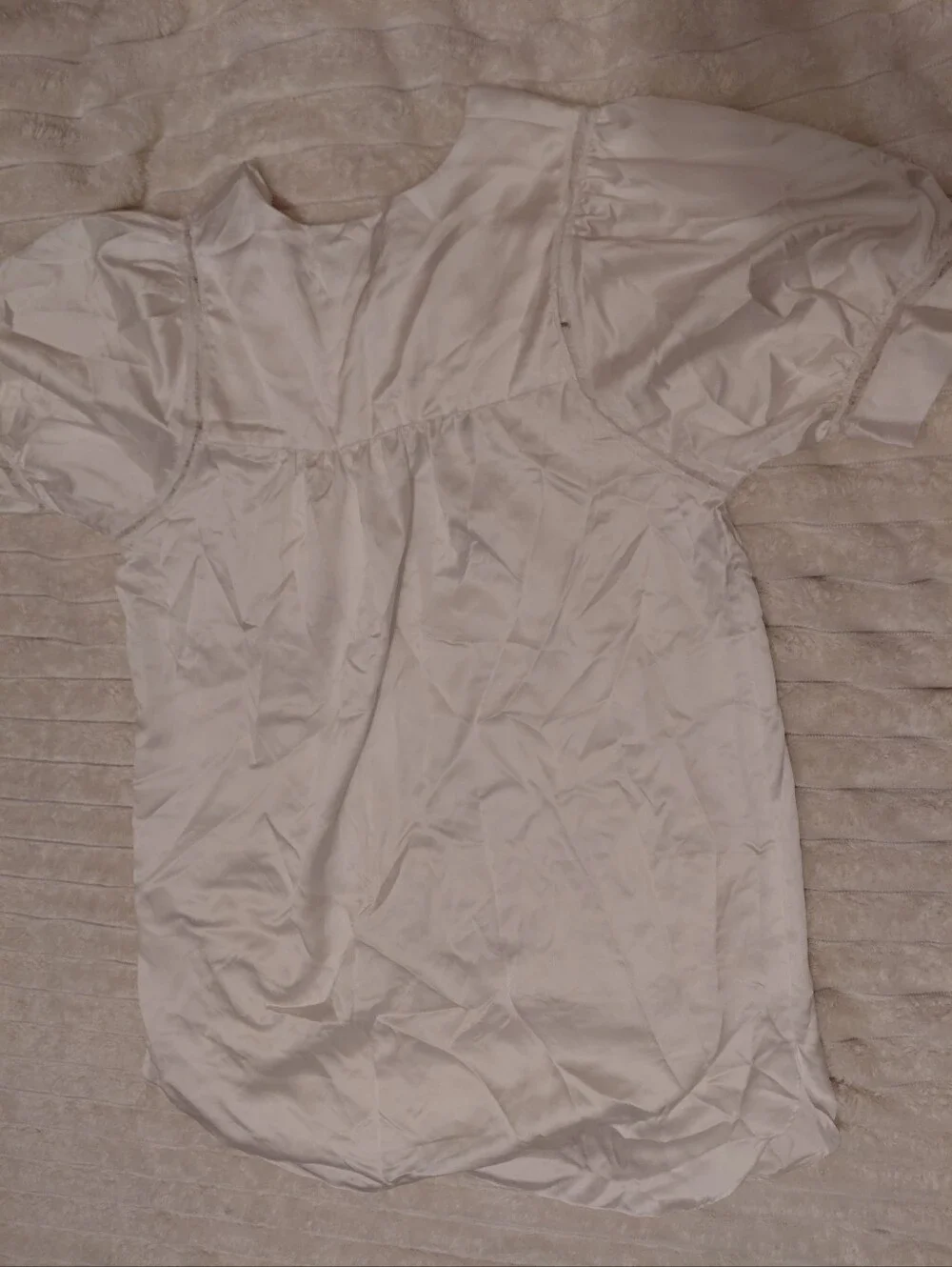 Vintage Girls White Silky Nightgown
